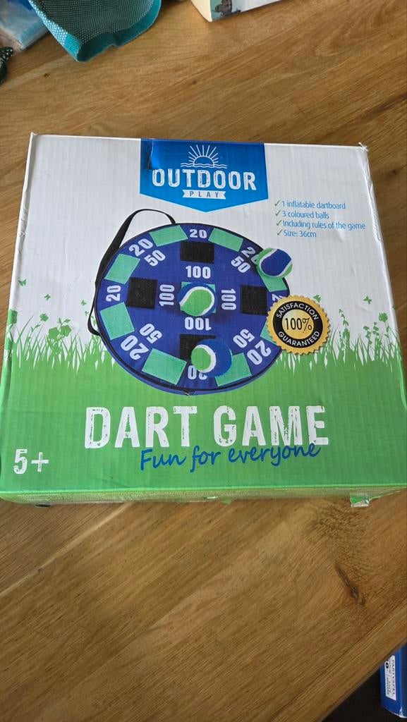 Opblaasbaar Dartspel - Outdoor Play, Ophalen, Zo goed als nieuw