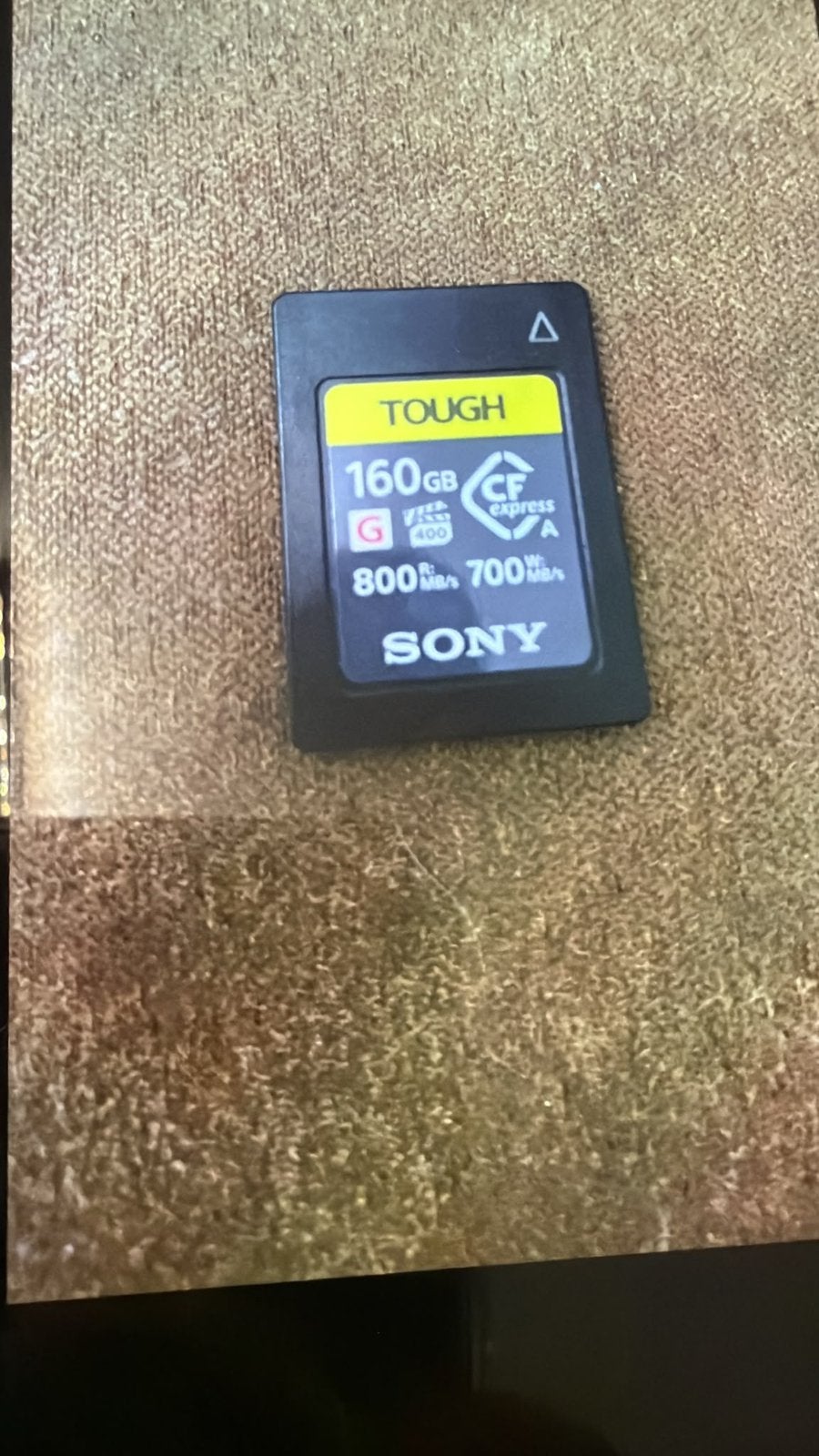 De Sony CFexpress Type A TOUGH 160GB geheugenkaart, Ophalen of Verzenden, Zo goed als nieuw, Memory stick, Fotocamera