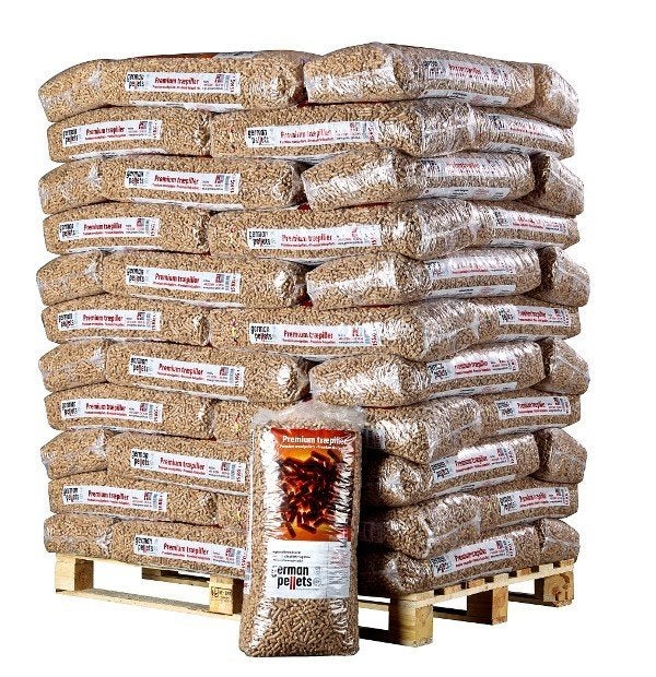 Houtpellets voor uw pelletkachel, German pellets: afgehaald., Minder dan 3 m³, Ophalen, Overige houtsoorten, Blokken