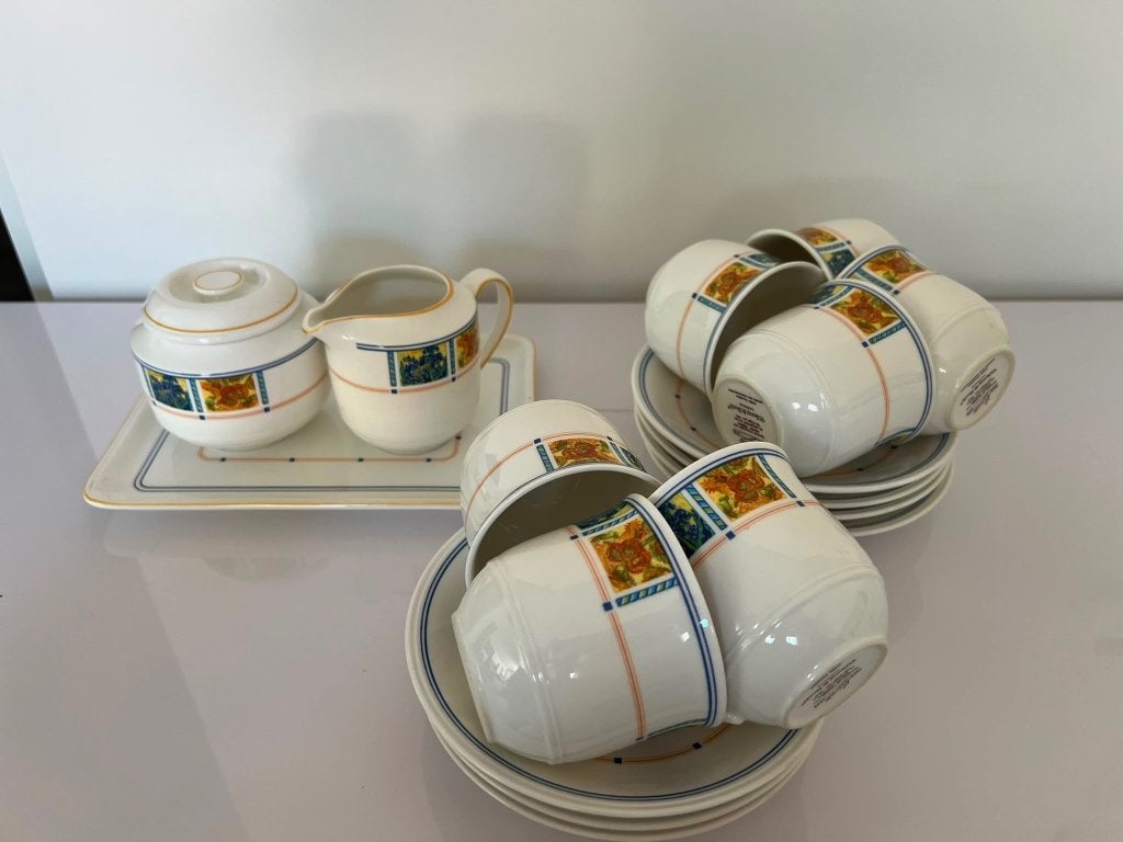 Villeroy & Boch (Van Gogh) koffieservies - DE (1990), Klassiek, Villeroy & Boch, Ophalen of Verzenden, Zo goed als nieuw