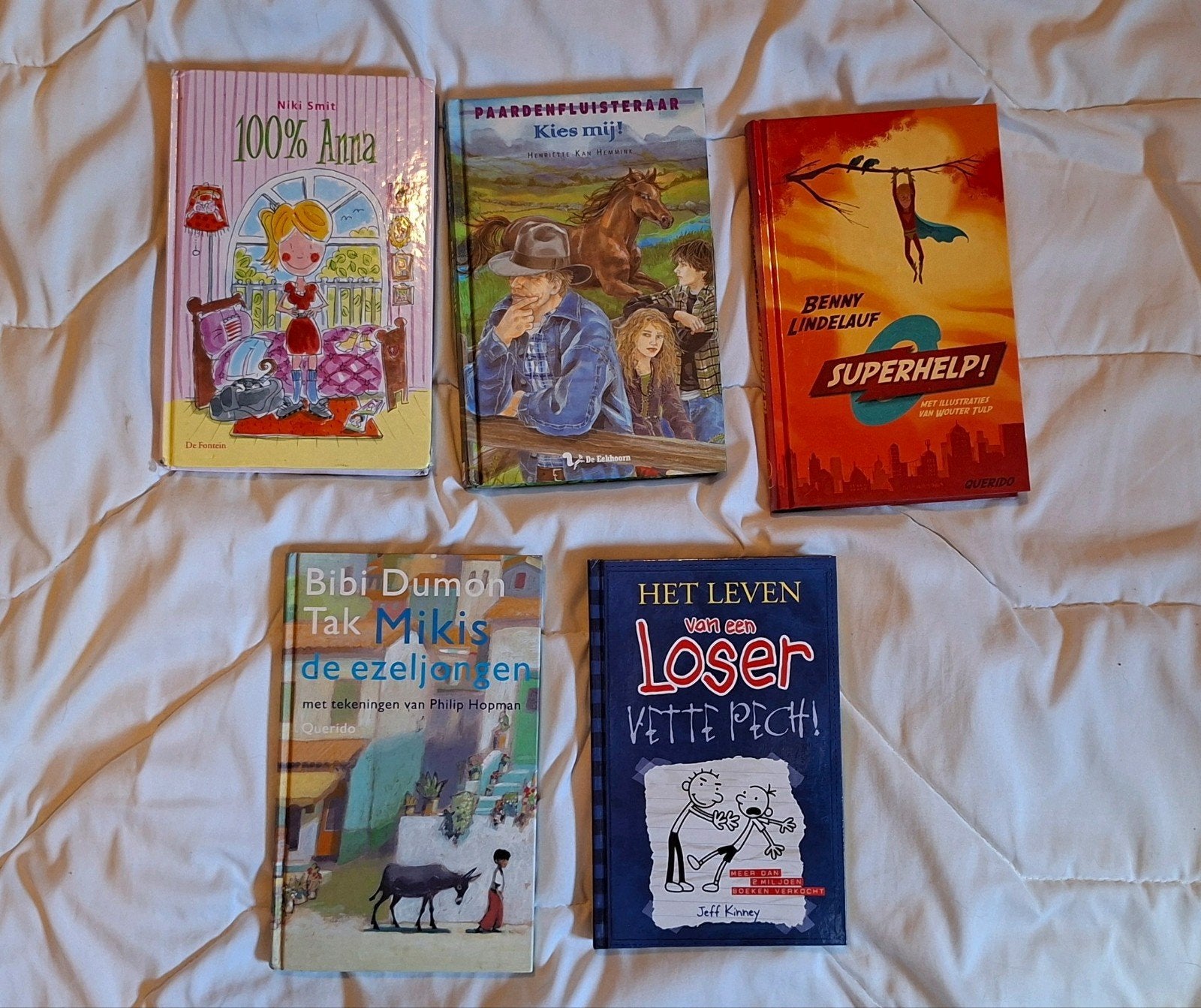 Diverse kinderboeken: avontuur, humor en meer!, Ophalen of Verzenden, Gelezen, Jeff Kinney, Bibi Dumon Tak, Niki Smit, Benny Lindelauf