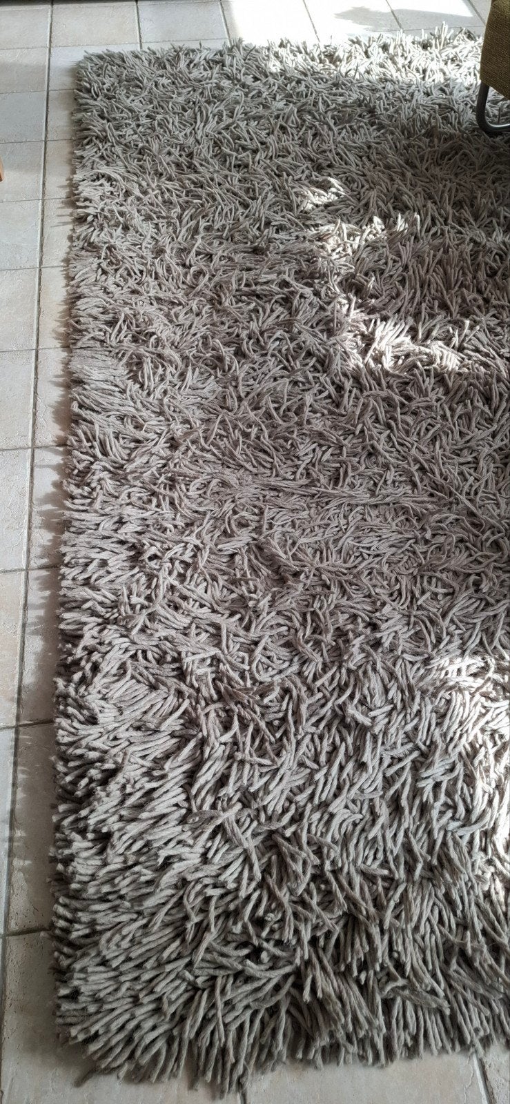 Hoogpolig tapijt 2x3 m van Lapuno, grijs bruinig, Gebruikt, Modern, Hoogpolig, 150 tot 200 cm, Vierkant