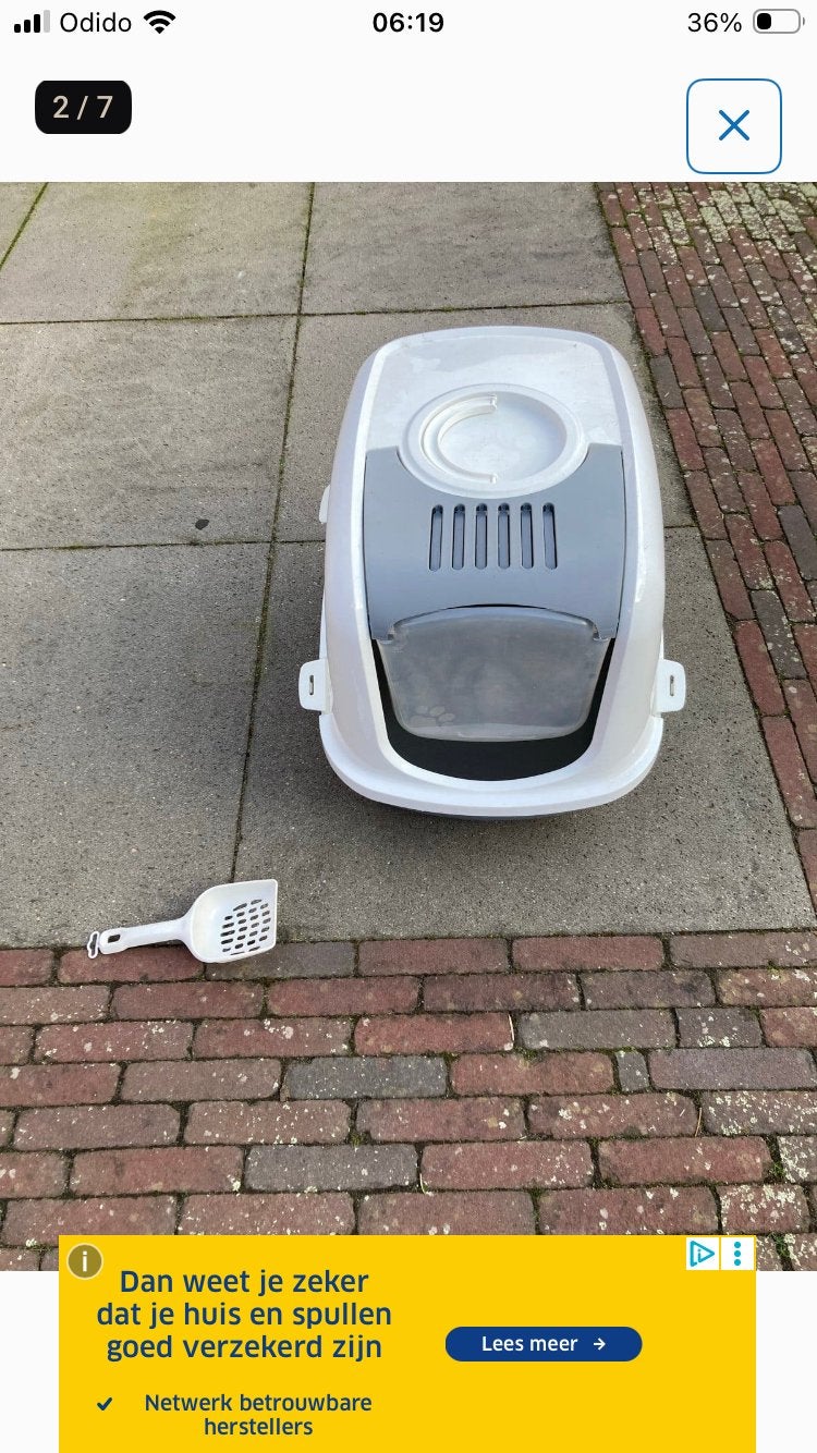 Kattenbak merk Savic, Ophalen of Verzenden, Gebruikt, Gesloten
