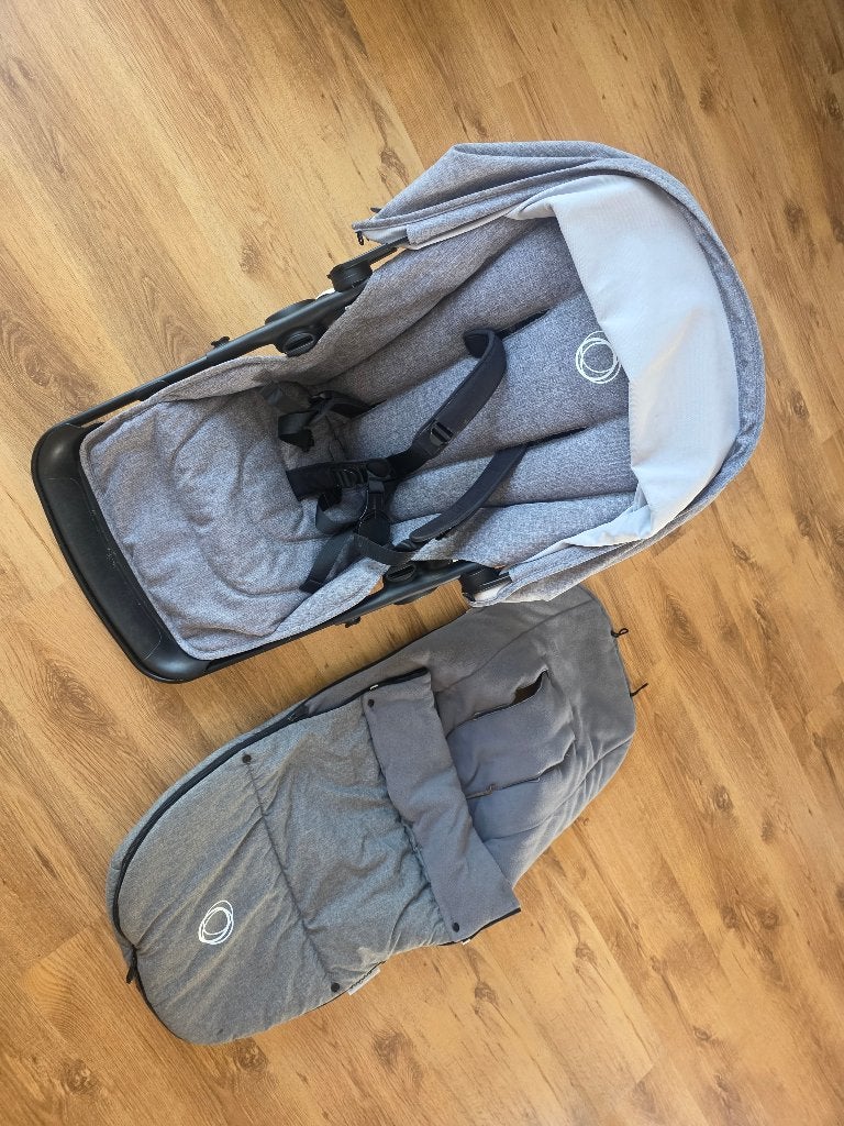 Bugaboo Fox kinderwagen met extra's en stoelzitje, Gebruikt, Ophalen, Kinderwagen, Duowagen