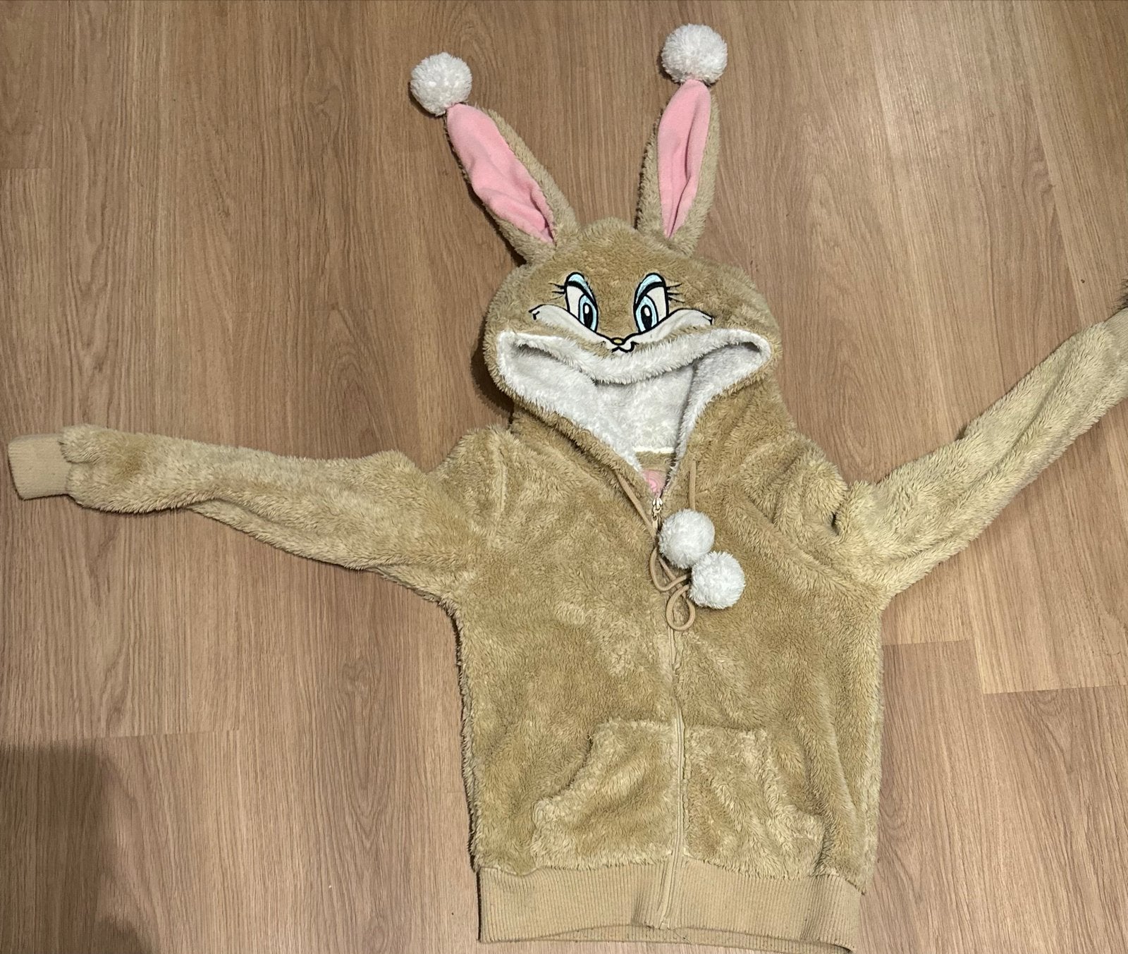 Looney Tunes Bugs Bunny Pluche Hoodie - Maat 38, Ophalen, Nieuw