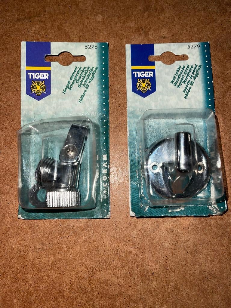 NIEUW Tiger Scharnierhouder + Wandhaak voor douchekop, Ophalen of Verzenden, Nieuw, Rvs, Douche