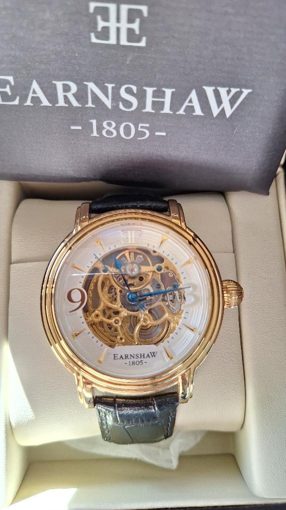 Thomas earnshaw herenhorloge, Sieraden, Tassen en Uiterlijk, Horloges | Heren, Leer, Staal, Polshorloge, Zo goed als nieuw