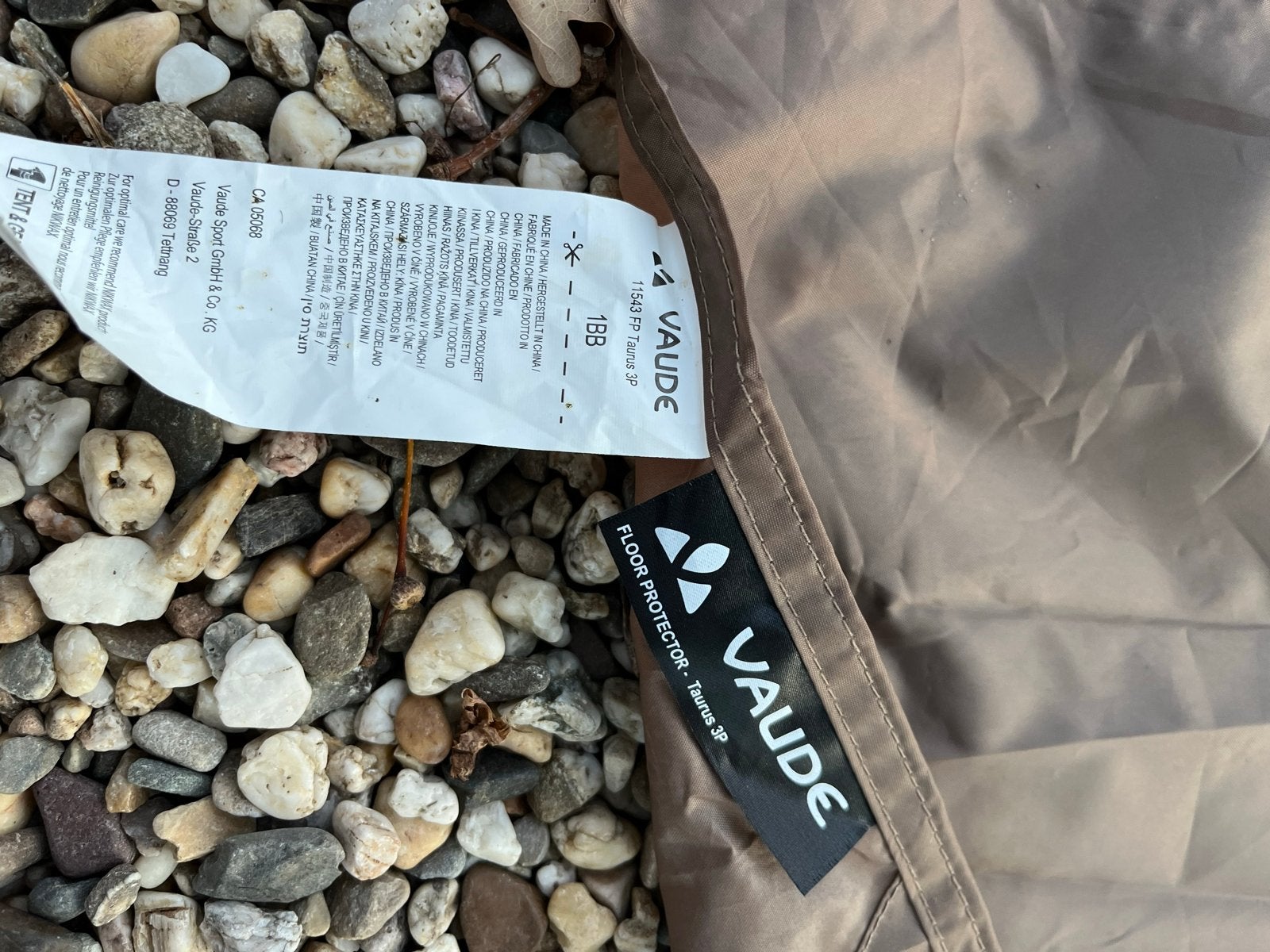 Vaude Taurus 3P Floor Protector - Grondzeil, Ophalen of Verzenden, Gebruikt