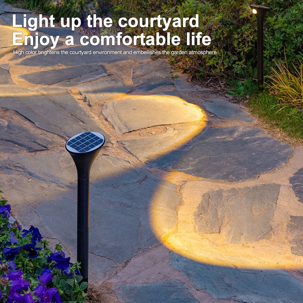 Outdoor staande Solar LED lamp (warm wit licht), Ophalen, Zonne-energie, Kunststof, Minder dan 50 watt