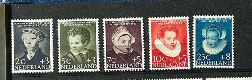 Serie kinderzegels 1956 postfris, Postzegels en Munten, Verzenden, Na 1940, Postfris