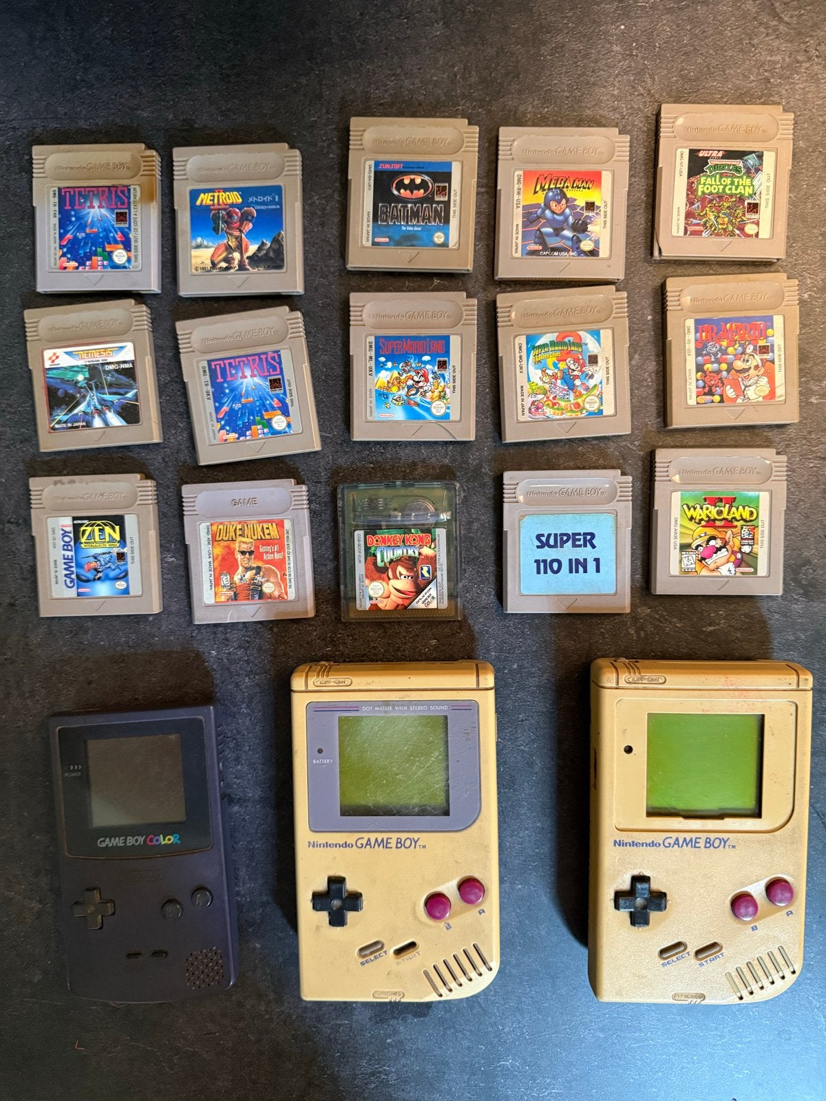 Nintendo Game Boy & Game Boy Color met diverse spellen, Spelcomputers en Games, Avontuur en Actie, Gebruikt, 1 speler, Ophalen of Verzenden