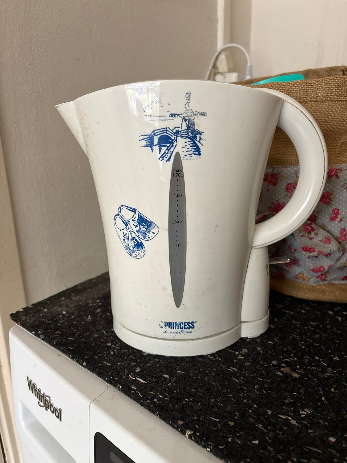 Princess waterkoker 1.7L - Hollands thema, 1 tot 2 liter, Ophalen of Verzenden, Gebruikt