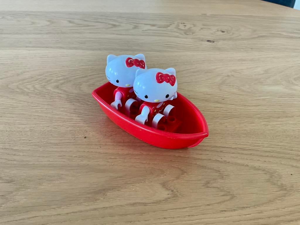 Duplo bootje met 2 Hello Kitty poppetjes, Ophalen, Gebruikt, Duplo