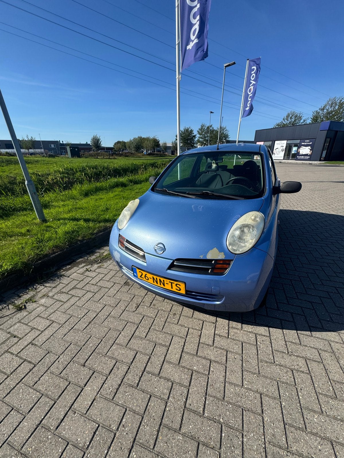 Nissan Micra 1.2 59KW 3DR 2004 Blauw, Voorwielaandrijving, 31 €/maand, 4 cilinders, Blauw