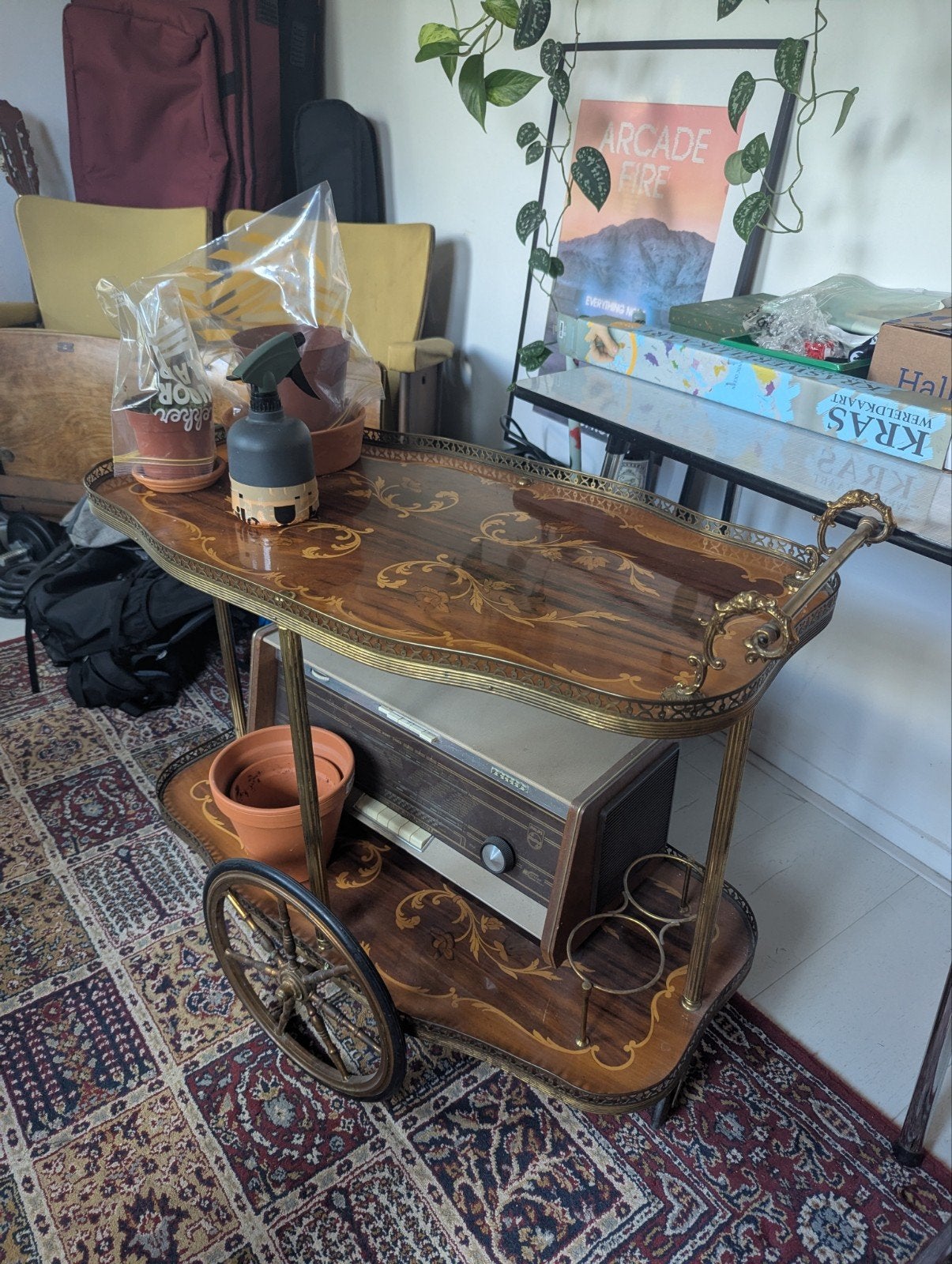 Unieke dranken trolley / serveerwagen, Antiek en Kunst, Ophalen