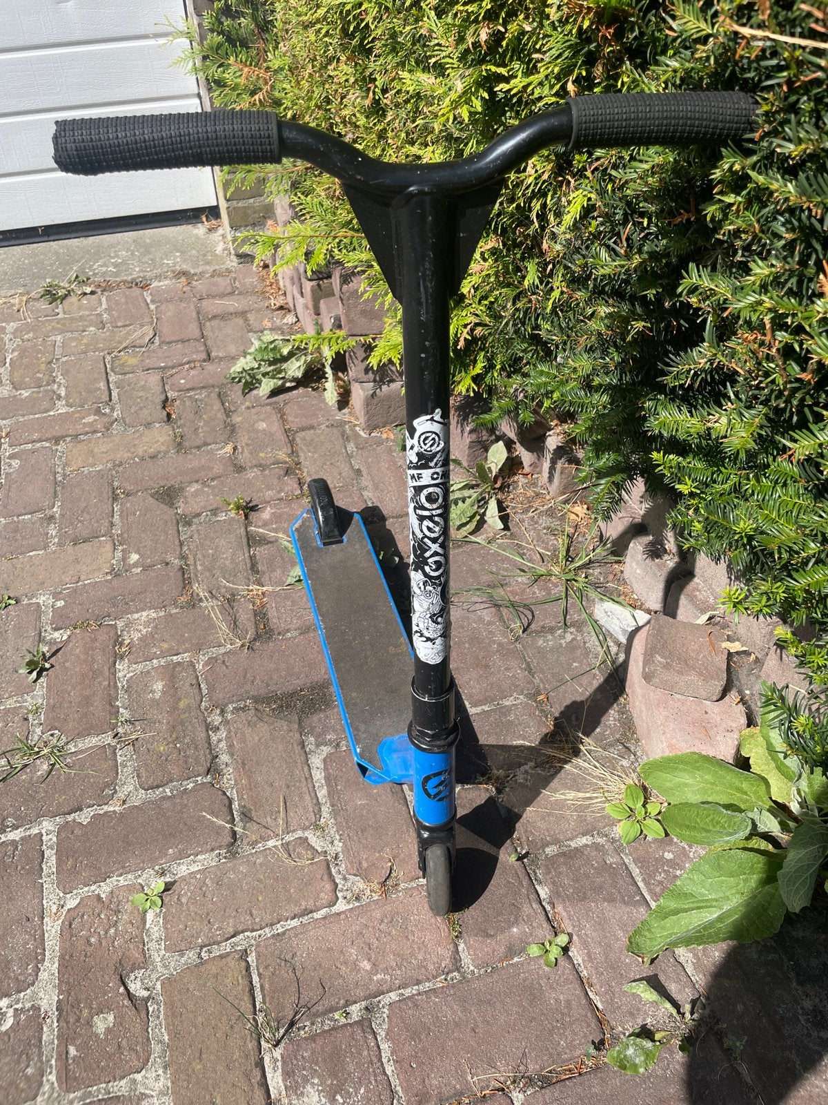 Stuntstep - Blauw/Zwart - Max 100 kg, Ophalen of Verzenden, Gebruikt, Overige typen