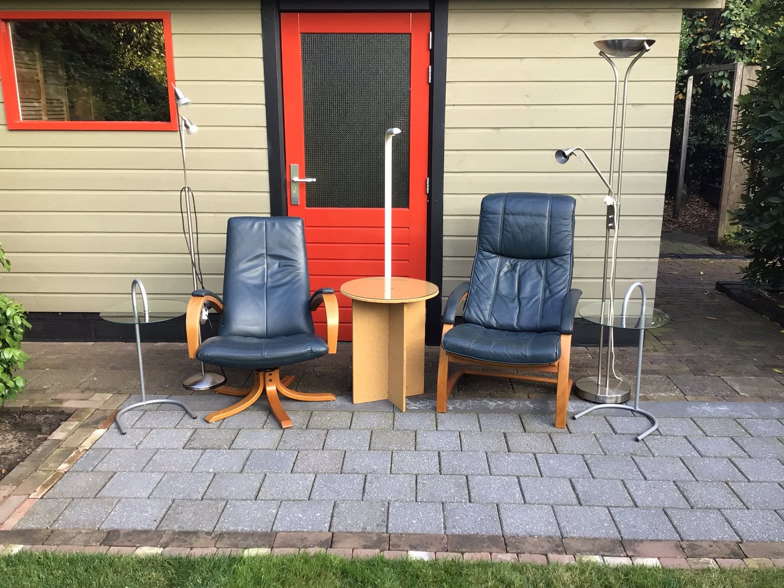 Fauteuils, bijzettafels en lampen, Ophalen, Gebruikt, Minder dan 75 cm, 125 cm of meer