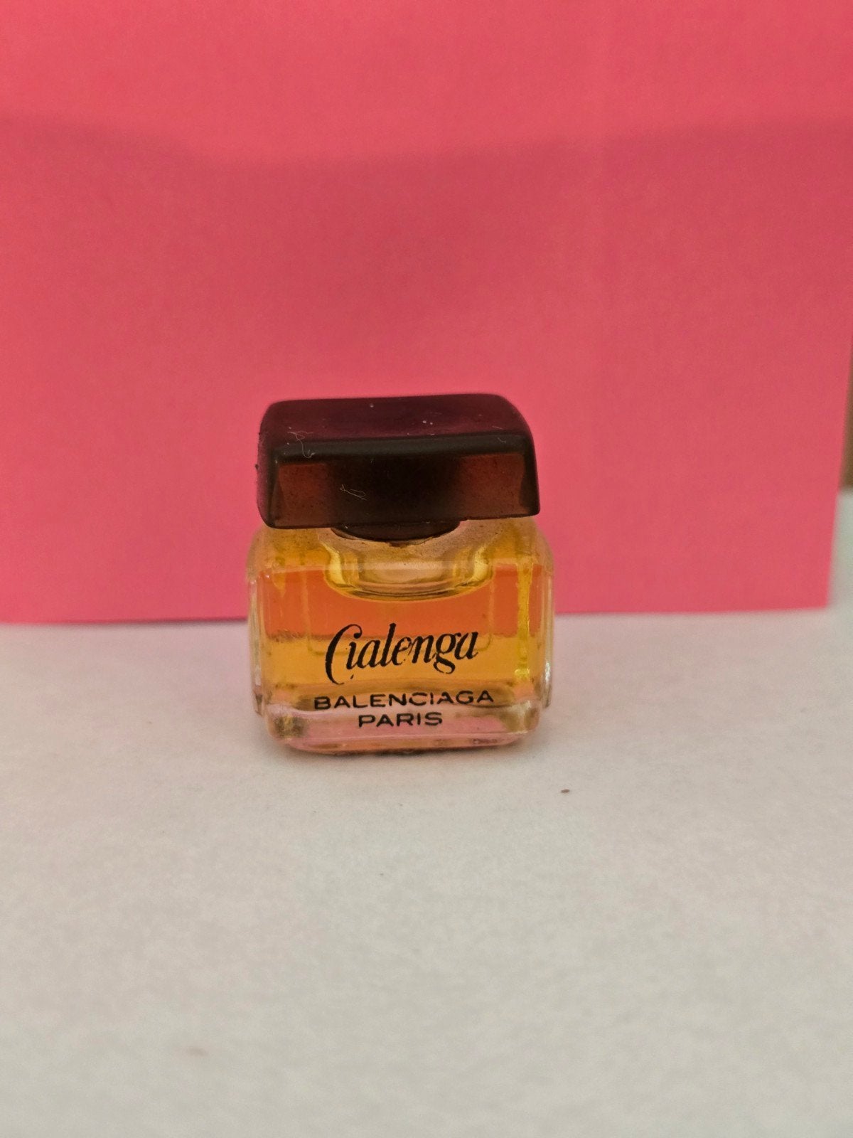 Vintage Balenciaga Cialenga parfum miniatuur, Sieraden, Tassen en Uiterlijk, Uiterlijk | Parfum, Ophalen of Verzenden, Gebruikt
