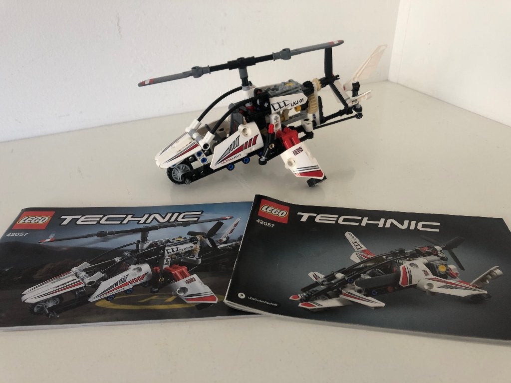 LEGO Technic Ultralight Helikopter 42057 (40 jaar jubileum), Gebruikt, Lego, Inclusief instructies, Ophalen of Verzenden