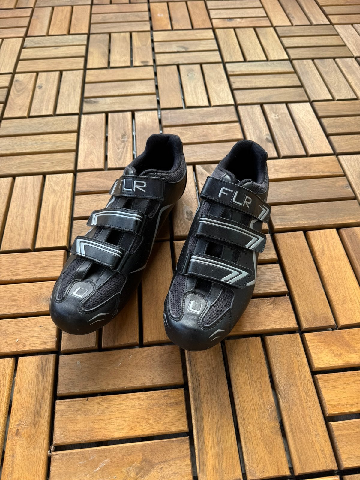 FLR wielrenschoenen maat 46 – 3-bouts race – zwart, Ophalen of Verzenden, Zo goed als nieuw