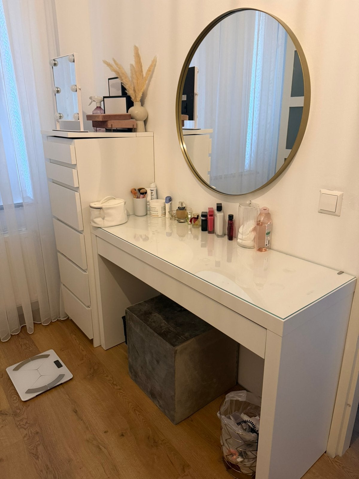 IKEA malm toilettafel makeuptafel kaptafel, Ophalen, Zo goed als nieuw, 50 tot 100 cm, Minder dan 100 cm