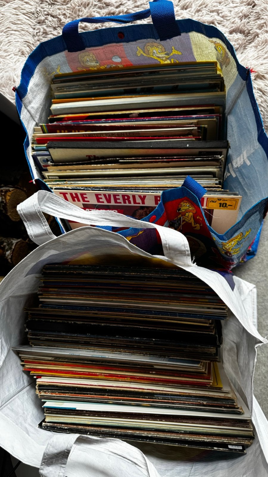 Enorme collectie van 125 lp’s, Cd's en Dvd's, Ophalen, 12 inch, Pop, LP