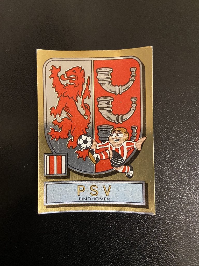 Panini PSV Embleem Voetbal 82, Ophalen of Verzenden, Zo goed als nieuw, PSV, Poster, Plaatje of Sticker
