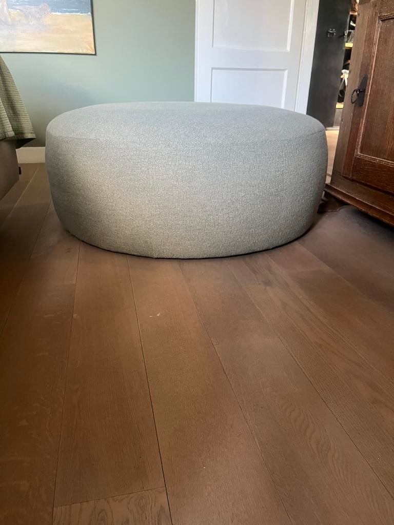Ronde Passe Partout poef - 1 meter diameter - Lichtgroen, Ophalen, Rond, Zo goed als nieuw, 100 tot 125 cm