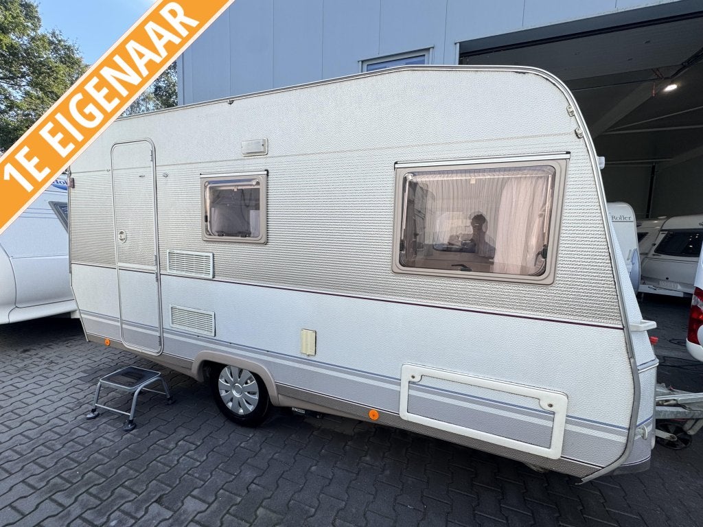 Dethleffs New Line 420 TN / voortent / mover / 1 e eigenaar, Caravans en Kamperen, Schokbreker, Bedrijf, 750 - 1000 kg, Dwarsbed