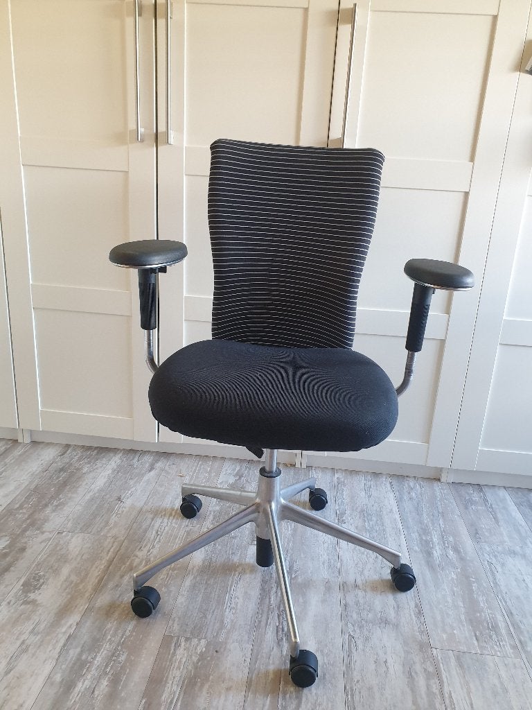 Vitra T Chair, Ophalen, Gebruikt, Zwart, Bureaustoel