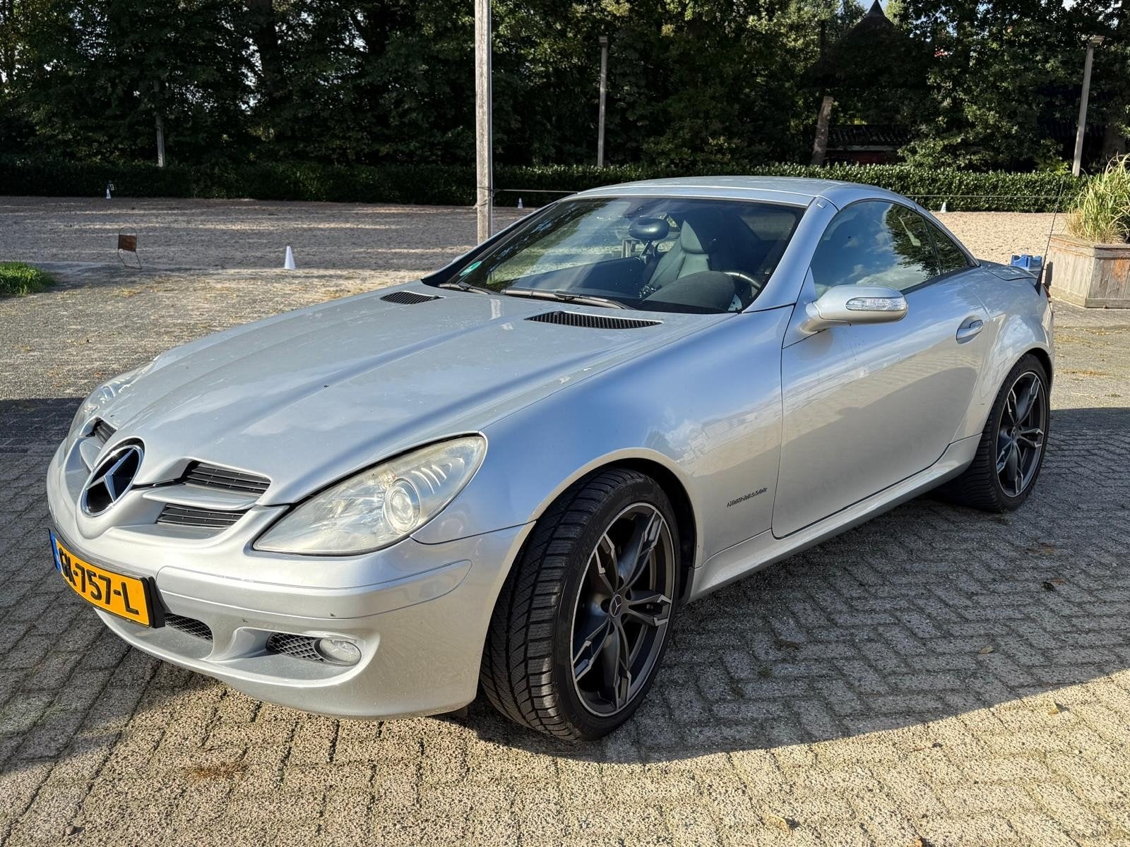 Mercedes-Benz SLK 200 Aut 2005 Roadster, Auto's, Automaat, Achterwielaandrijving, Zwart, Cabriolet