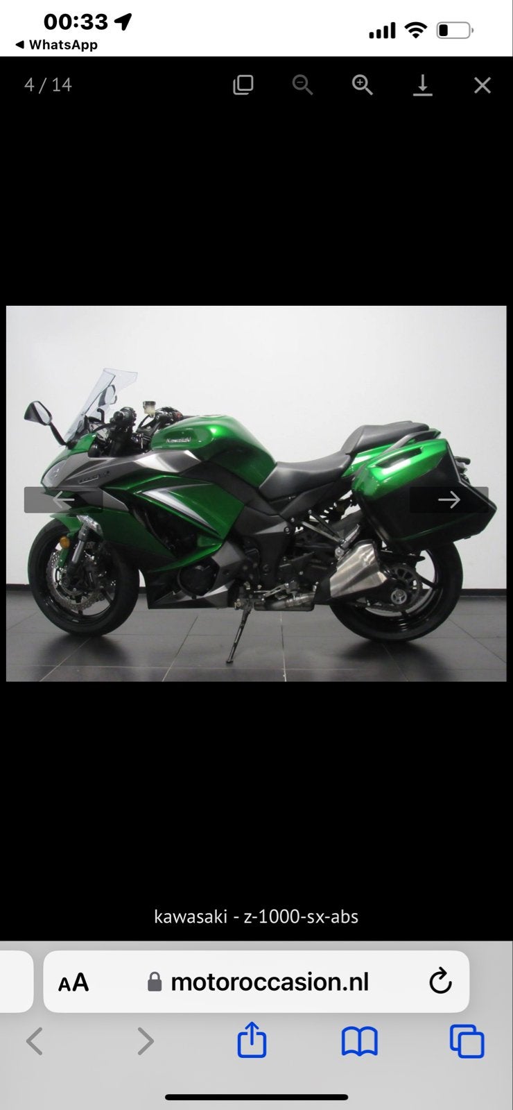 Kawasaki Z1000 SX  2018, Motoren, Motoren | Kawasaki, 4 cilinders, Motorrijbewijs A, Gebruikt, Particulier