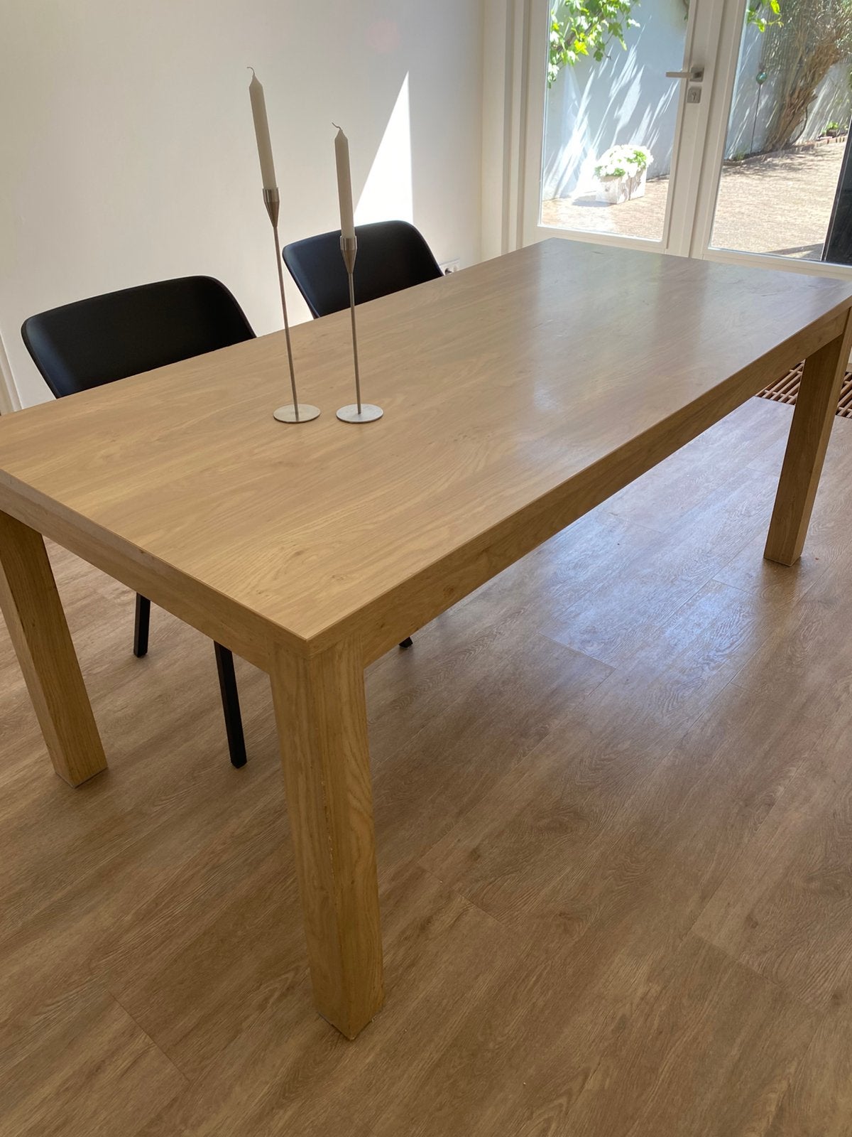 Eettafel, Huis en Inrichting, Tafels | Eettafels, Ophalen, Gebruikt, 50 tot 100 cm, Vijf personen of meer