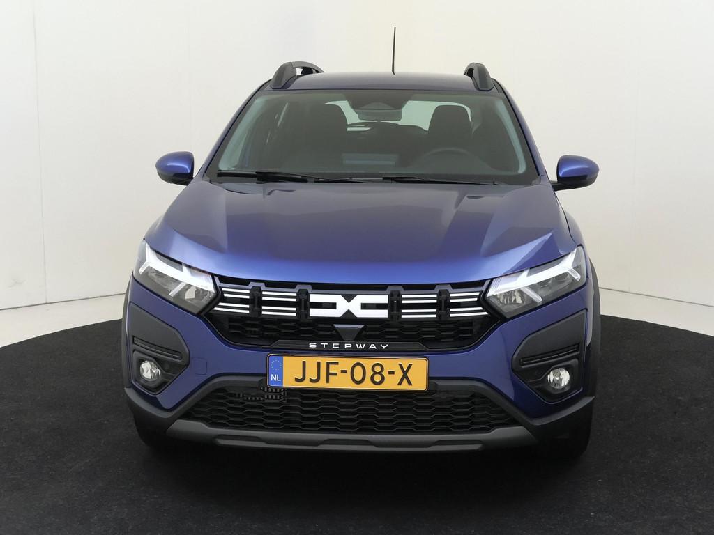 Dacia Sandero Stepway 1.1 TCe 110 PK Expression | Cruise Con, Auto's, Stof, Blauw, Origineel Nederlands, Bedrijf