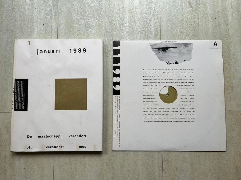 PTT boek met LP uit 1989, Ophalen of Verzenden, Zo goed als nieuw, Overige onderwerpen