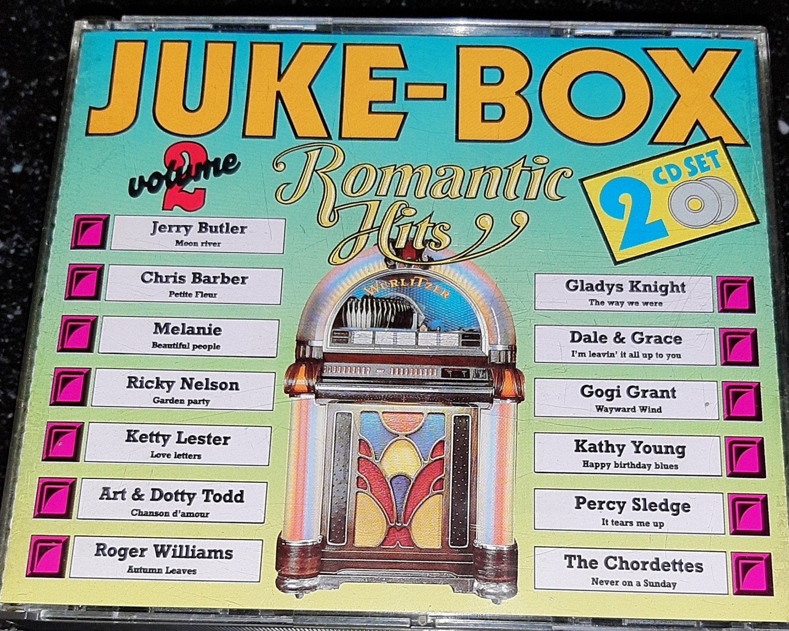 Juke-box romantic hits volume 2 2cdbox, Boxset, Ophalen of Verzenden, Zo goed als nieuw, Pop
