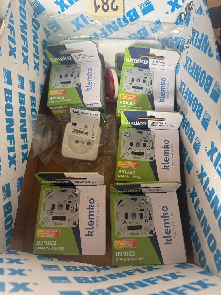 5 stuks Lumiko Klemko Dimmers 891082 DIM-UNI-1-200LT, Ophalen of Verzenden, Nieuw, Schakelaar