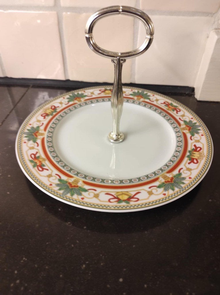 Kerstbordje / serveerschaaltje Hutschenreuther, Verzamelen, Ophalen of Verzenden, Zo goed als nieuw, Porselein, Bord of Schaal