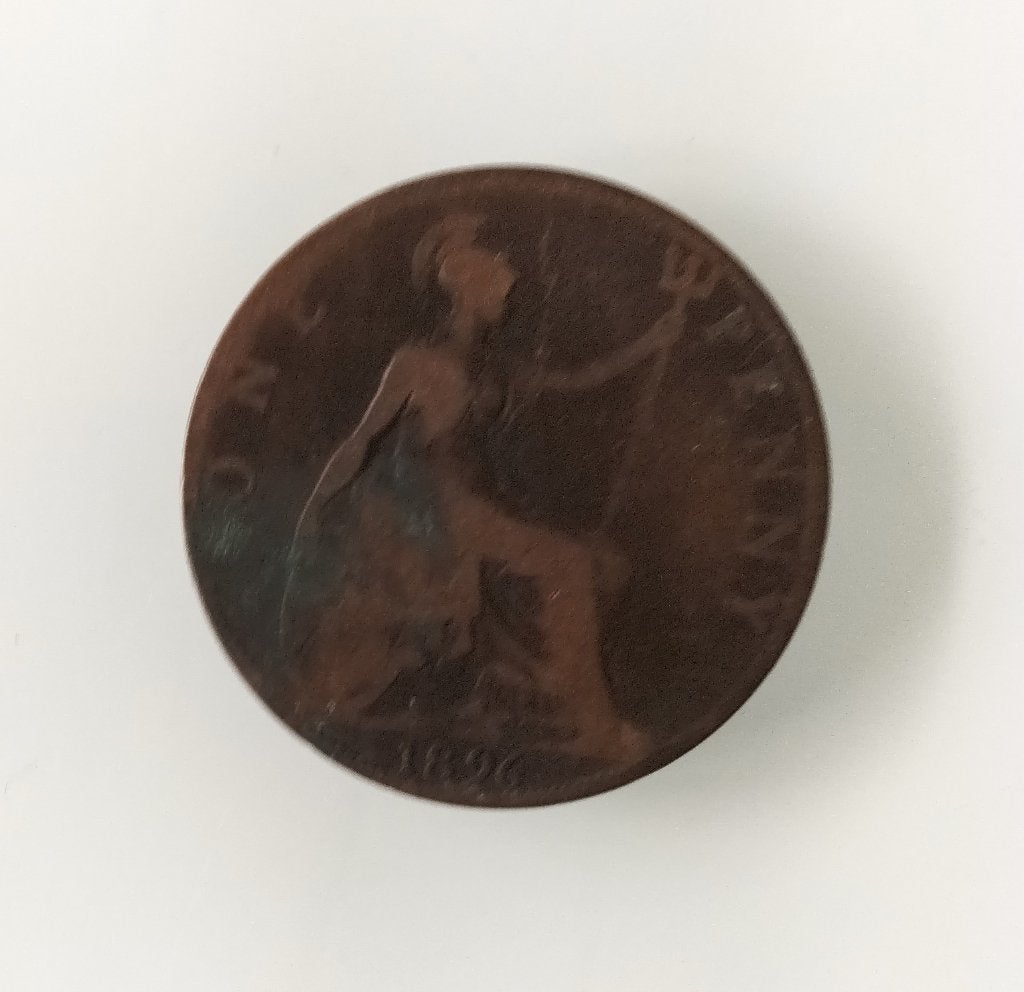 1 Penny Koningin Victoria 1896 Verenigd Koninkrijk  , Postzegels en Munten, Munten | Europa | Niet-Euromunten, Ophalen of Verzenden