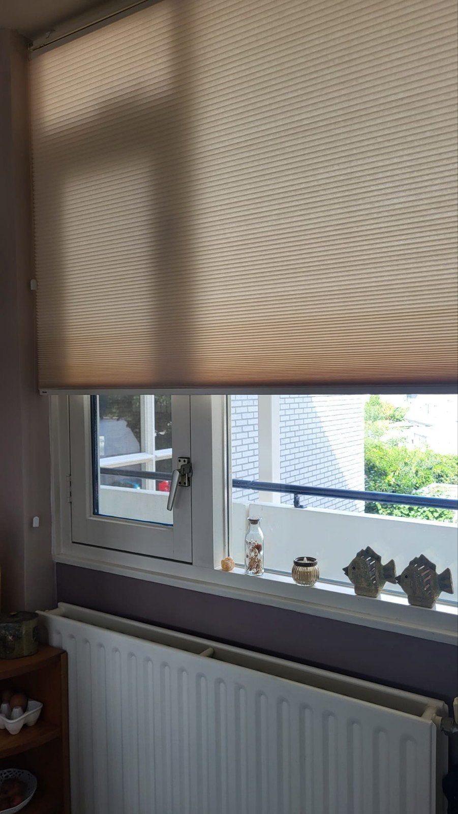 Nieuw Verano duo plisségordijn roomwit, Ophalen, Overige merken, 192 cm, Nieuw