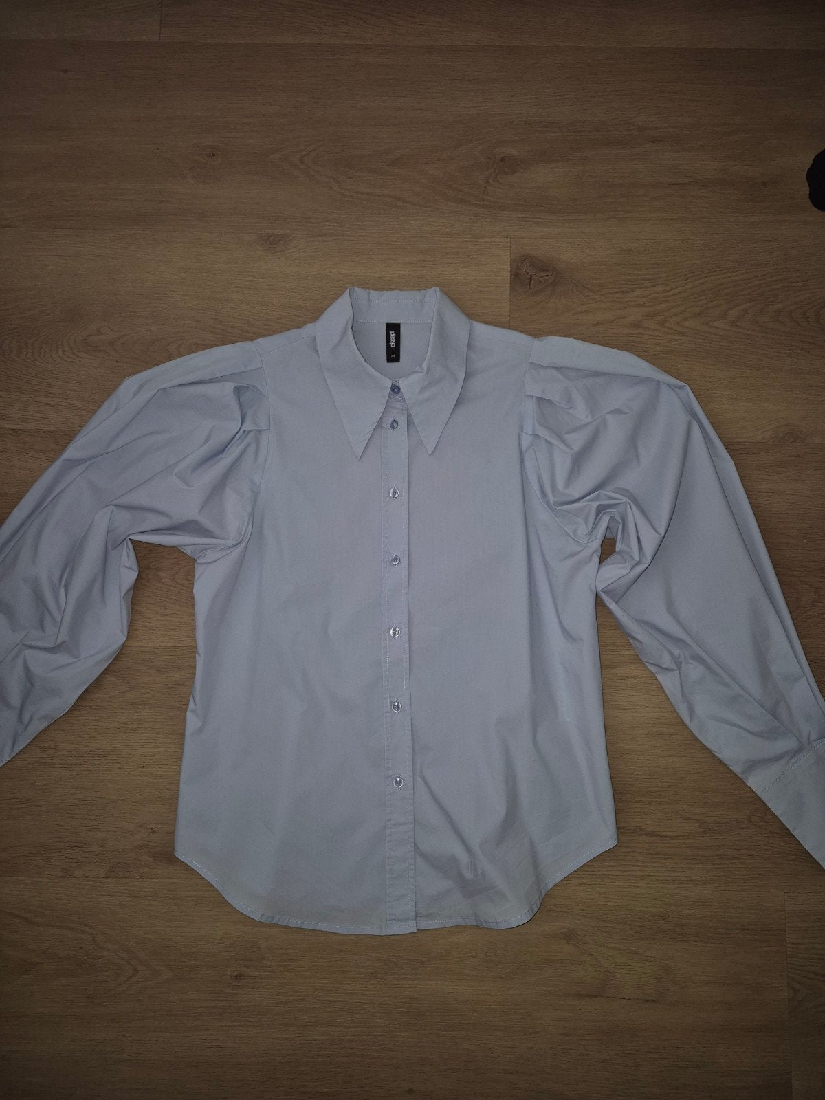 Eksept Lichtblauwe Blouse Maat M met Pofmouwen, Maat 38/40 (M), Blauw, Ophalen of Verzenden, Zo goed als nieuw