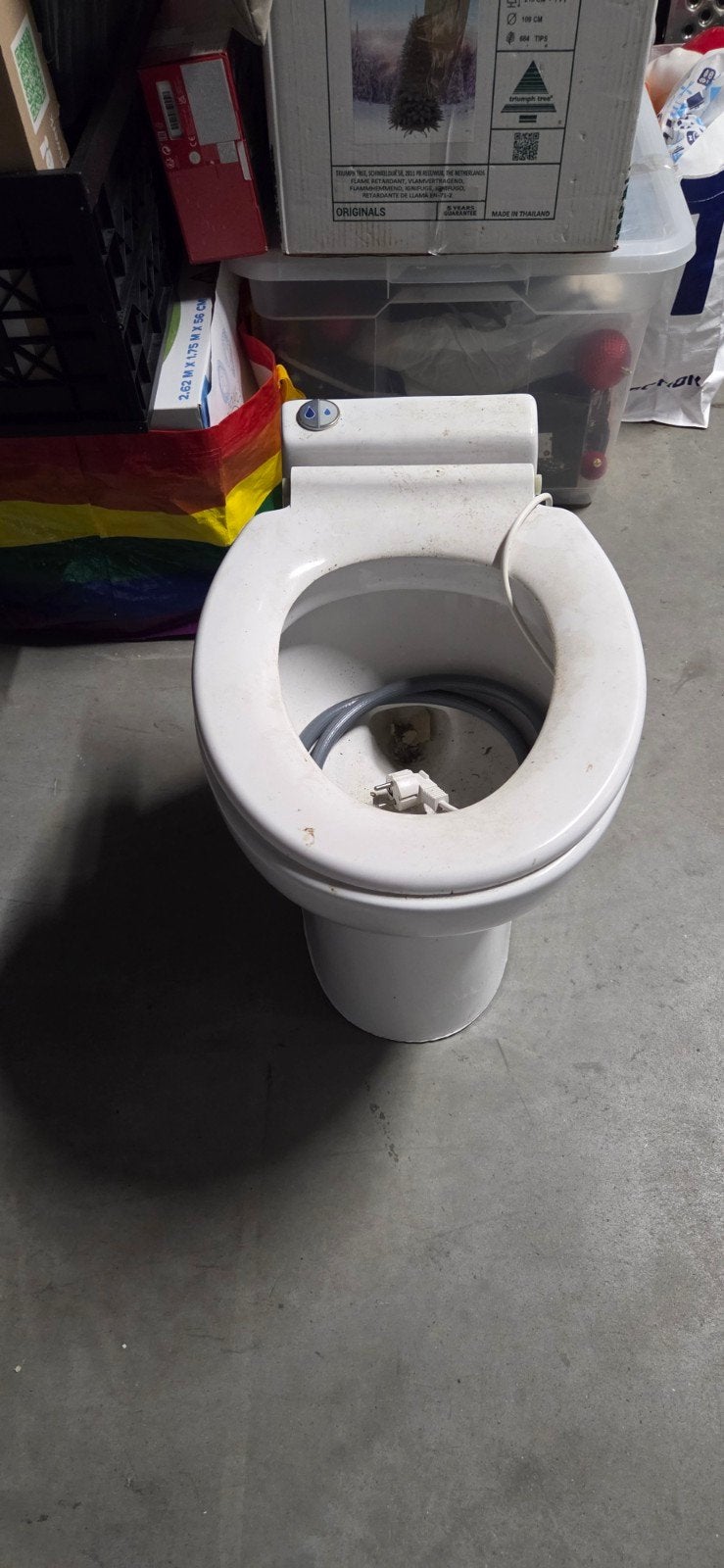 Sanibroyeur, Ophalen, Gebruikt, Toilet