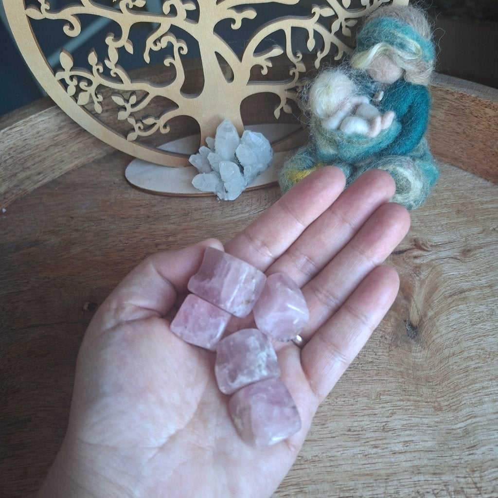 5x Roze Amethist, Ophalen of Verzenden, Mineraal