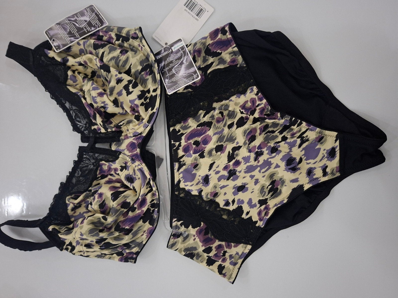 Conturelle Felina Lingerie Set: BH en Slip met Panterprint, Conturelle Felina, Ophalen of Verzenden, Meerkleurig, Setje