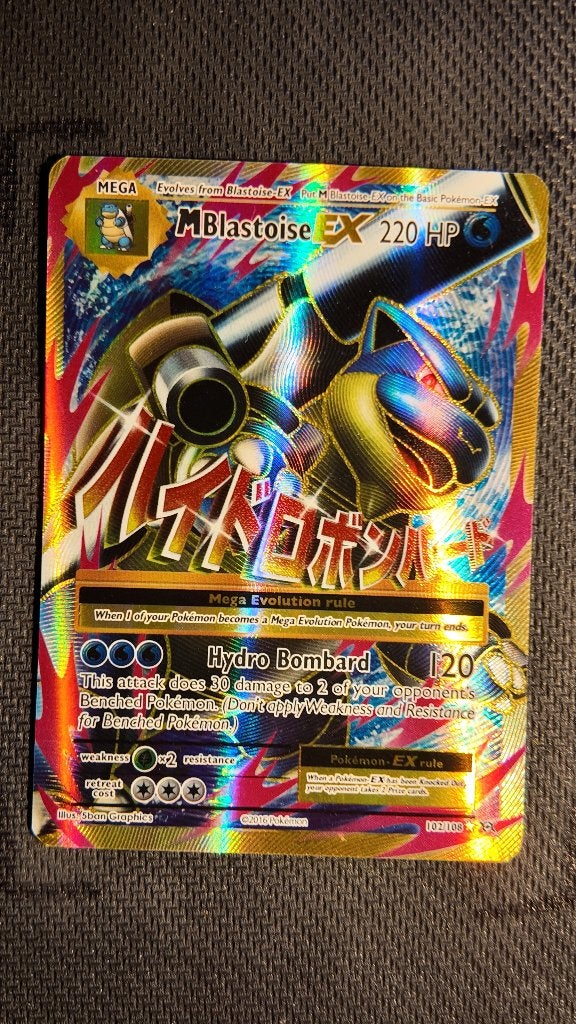 M Blastoise-EX 102 Evolutions | Pokemon kaart, Ophalen, Losse kaart, Foil