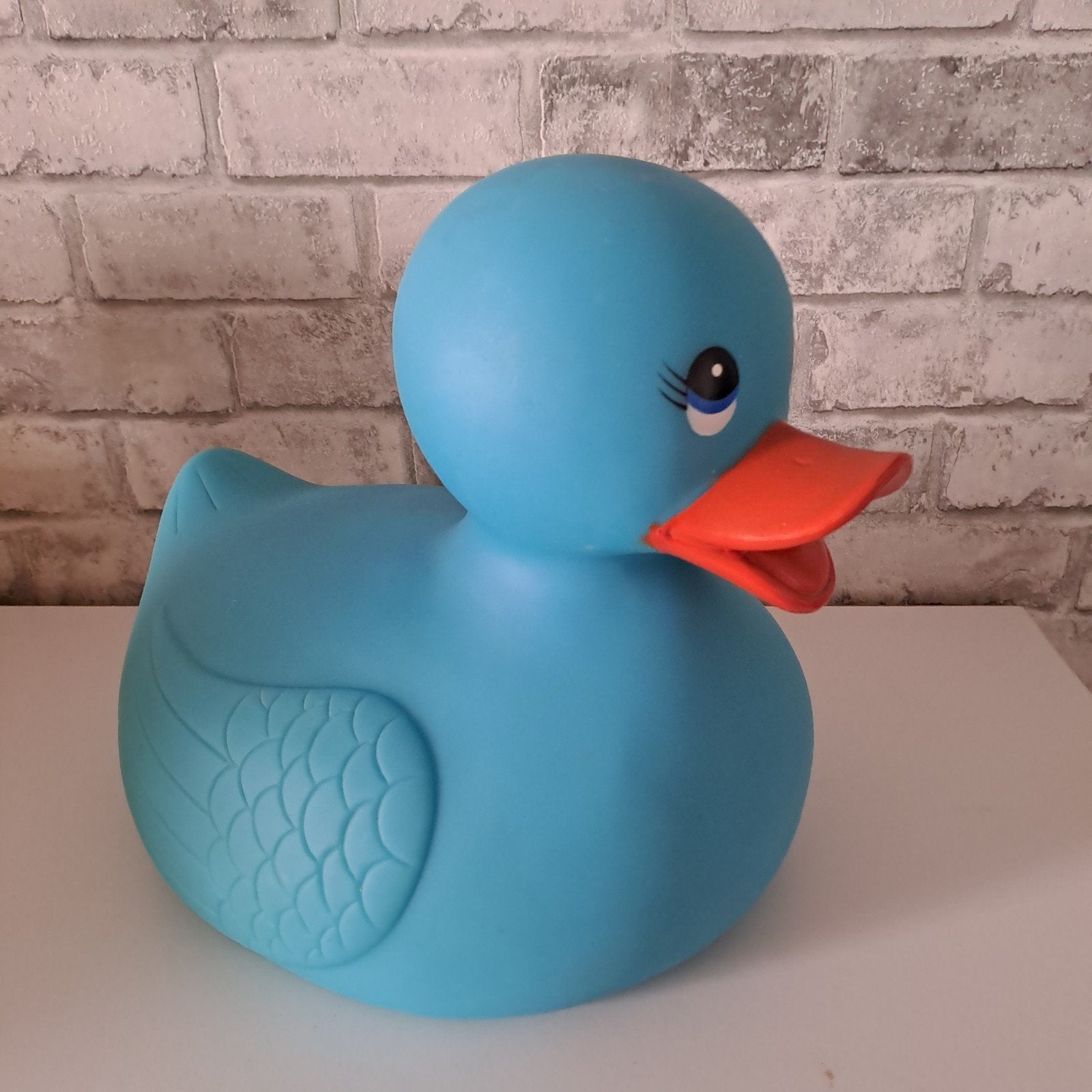 Grote badeend blauw  27 cm, Ophalen, Zo goed als nieuw, Badeend