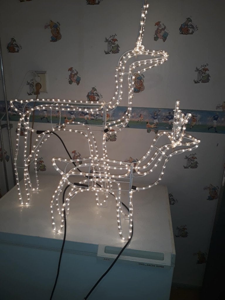 kerst verlichting hertjes en andere, Ophalen, Zo goed als nieuw