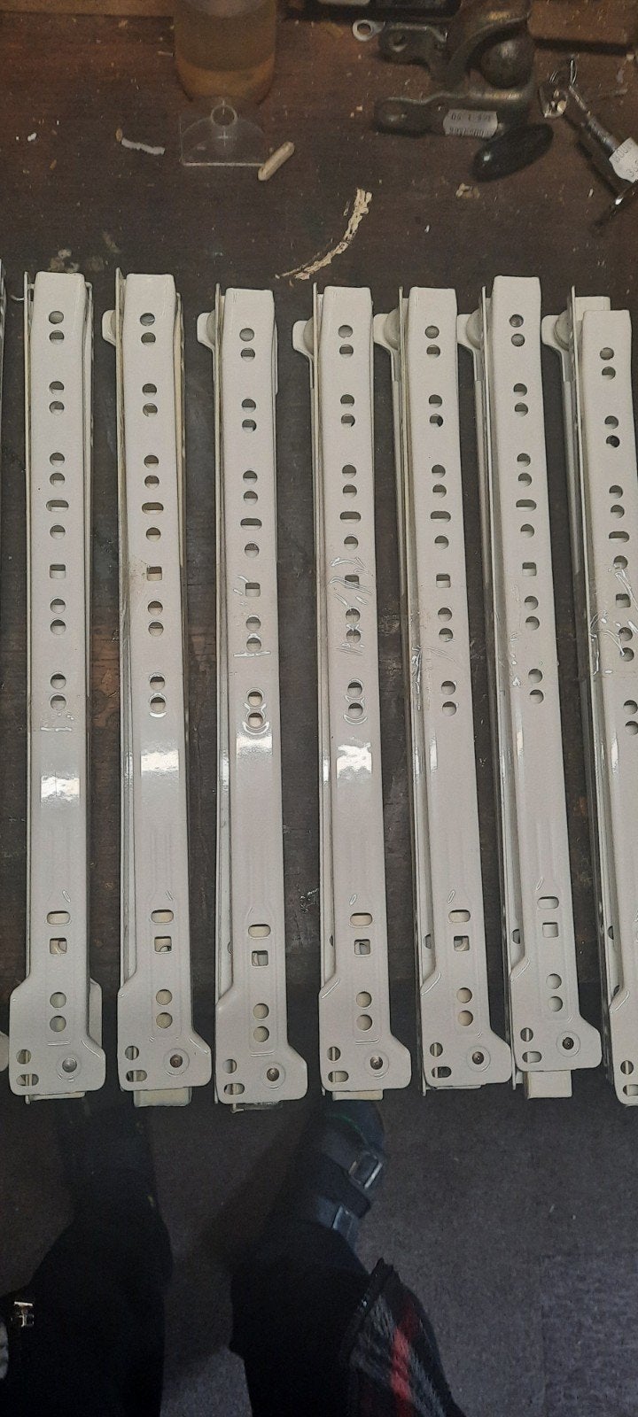 8 Gebruikte Ladegeleiders 35 cm - Reparatie/Vervanging, Ophalen of Verzenden, Gebruikt