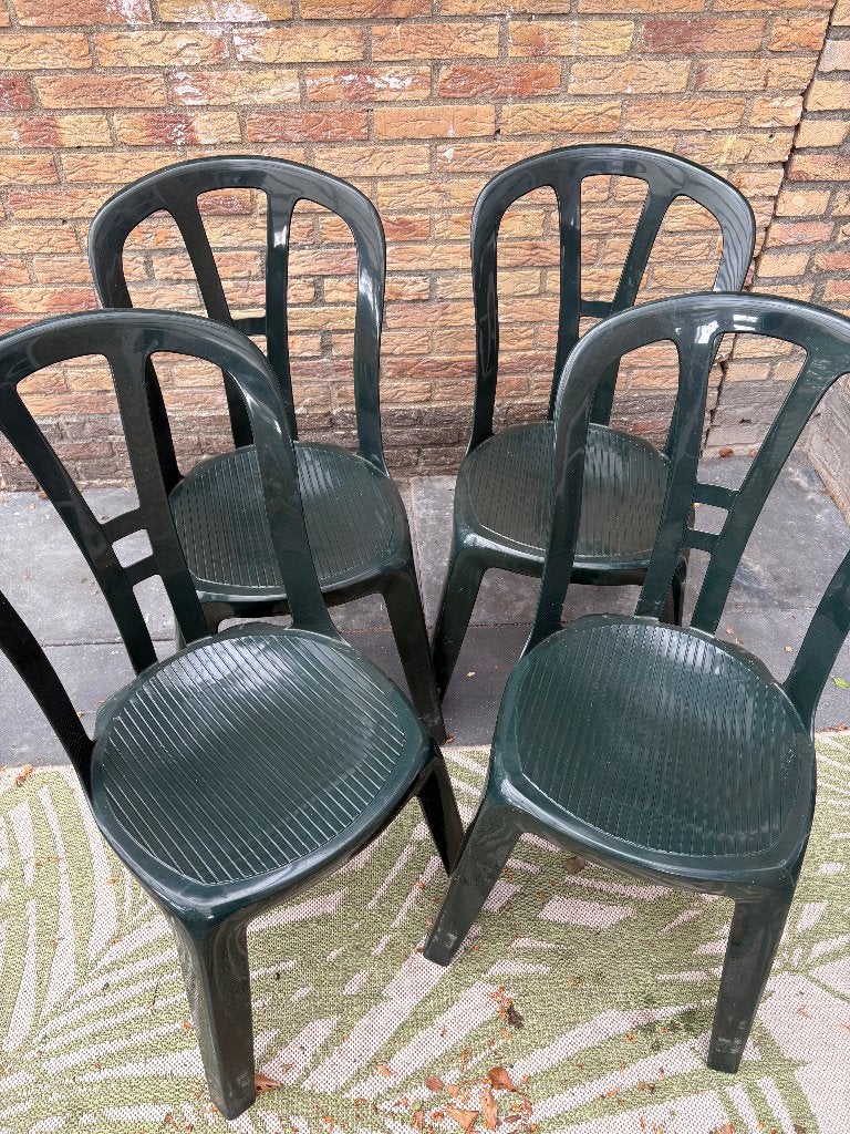 Zo goed als nieuwe tuinstoelen, Tuin en Terras, Tuinstoelen, Ophalen, Zo goed als nieuw, Plastic, Stapelbaar