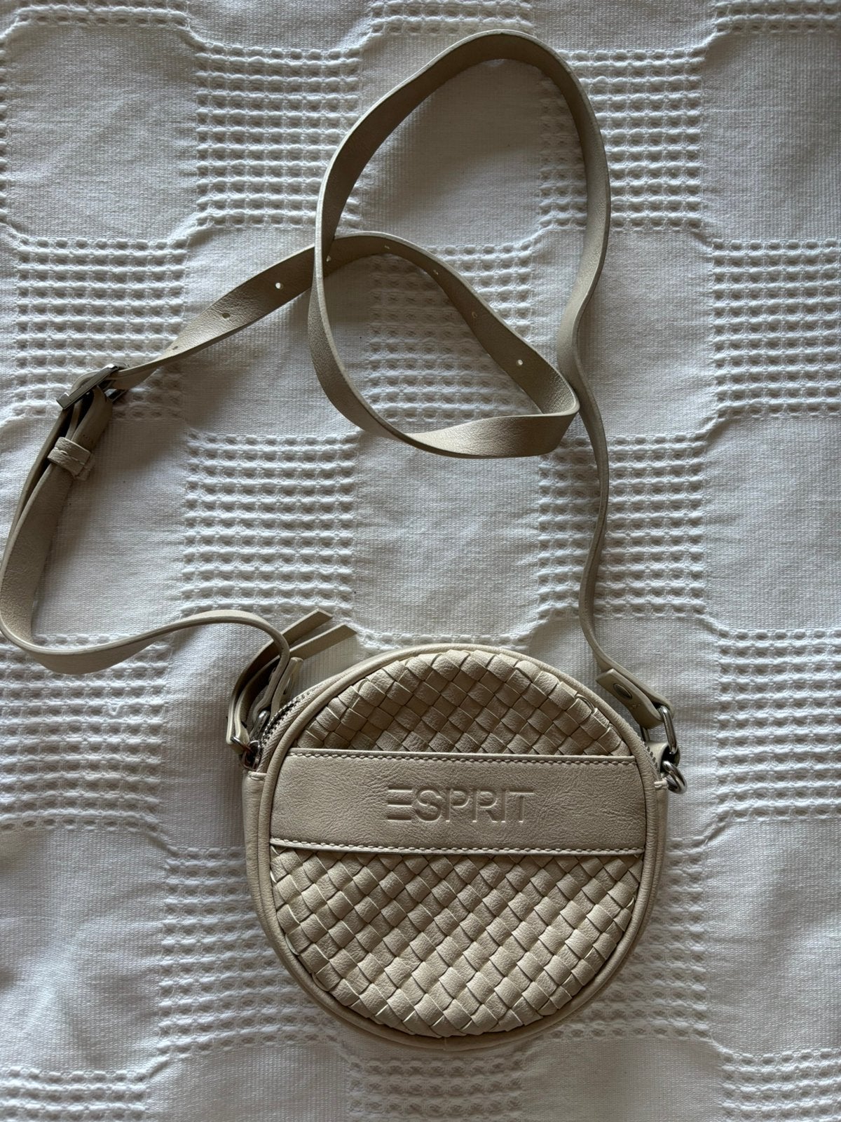 Tasje rond Esprit, Sieraden, Tassen en Uiterlijk, Tassen | Damestassen, Ophalen of Verzenden, Zo goed als nieuw, Bruin, Schoudertasje